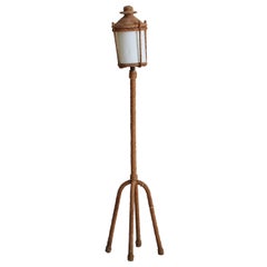 Rope Floor Lamp Attributed to Audoux & Minet, France, 1950s