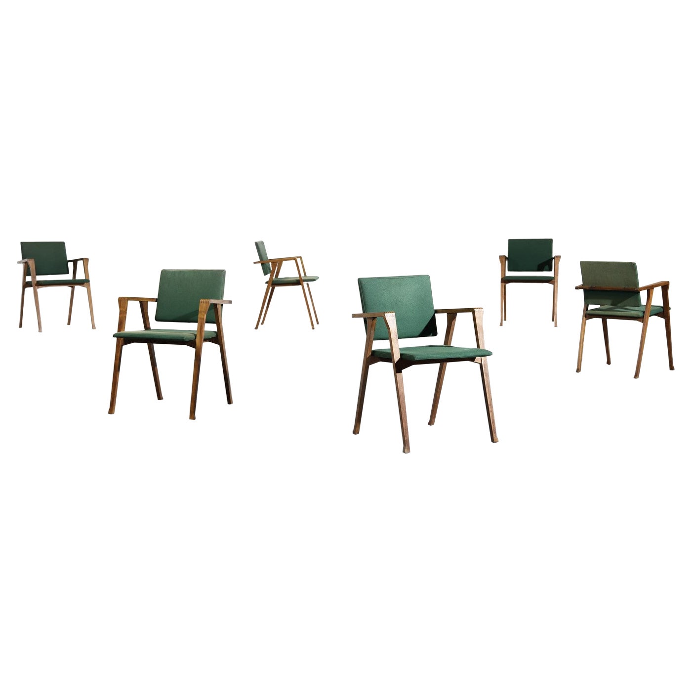 Franco Albini Luisa Dining Chairs for Poggi, set of 6, Italy, 1950's 