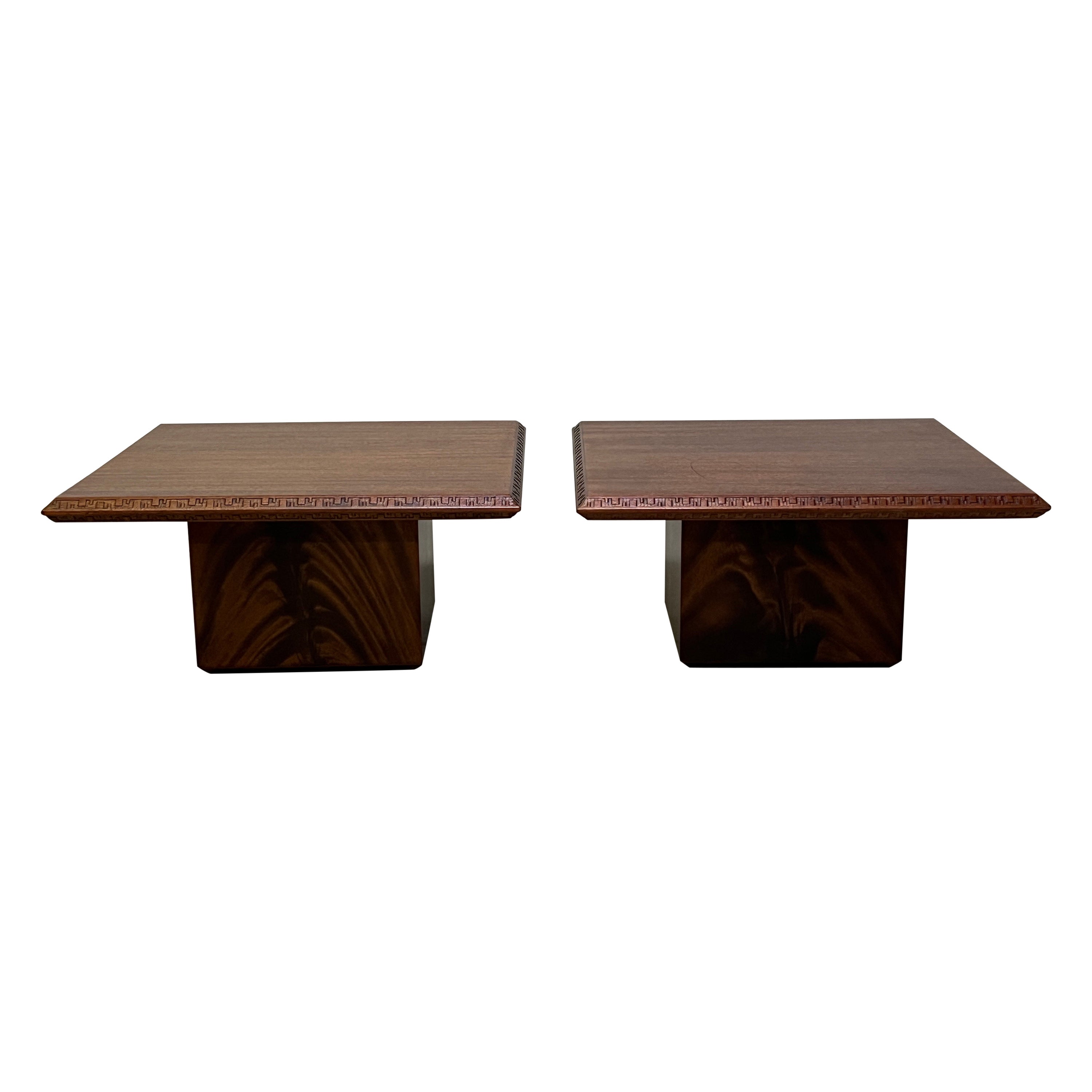 Paire de tables de Frank Lloyd Wright pour Henredon