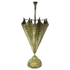 Vintage Brass Umbrella 'Umbrella' Holder Stand, Grand