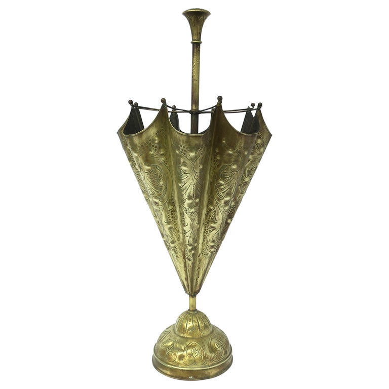 Brass Umbrella 'Umbrella' Holder Stand, Grand For Sale at 1stDibs