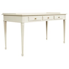 Swedish Gustavian Neoclassical Style Lacquered Writing Table Desk