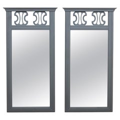 Pair Mid-Century Painted Mirrors
