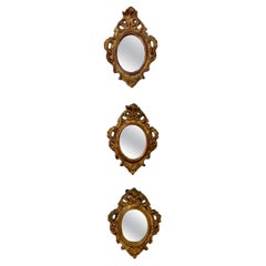 Grouping of Three Italian Giltwood Florentine Mirrors