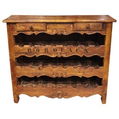 French "Bordeaux" 24-Bottle Wine Carrier with Drawers