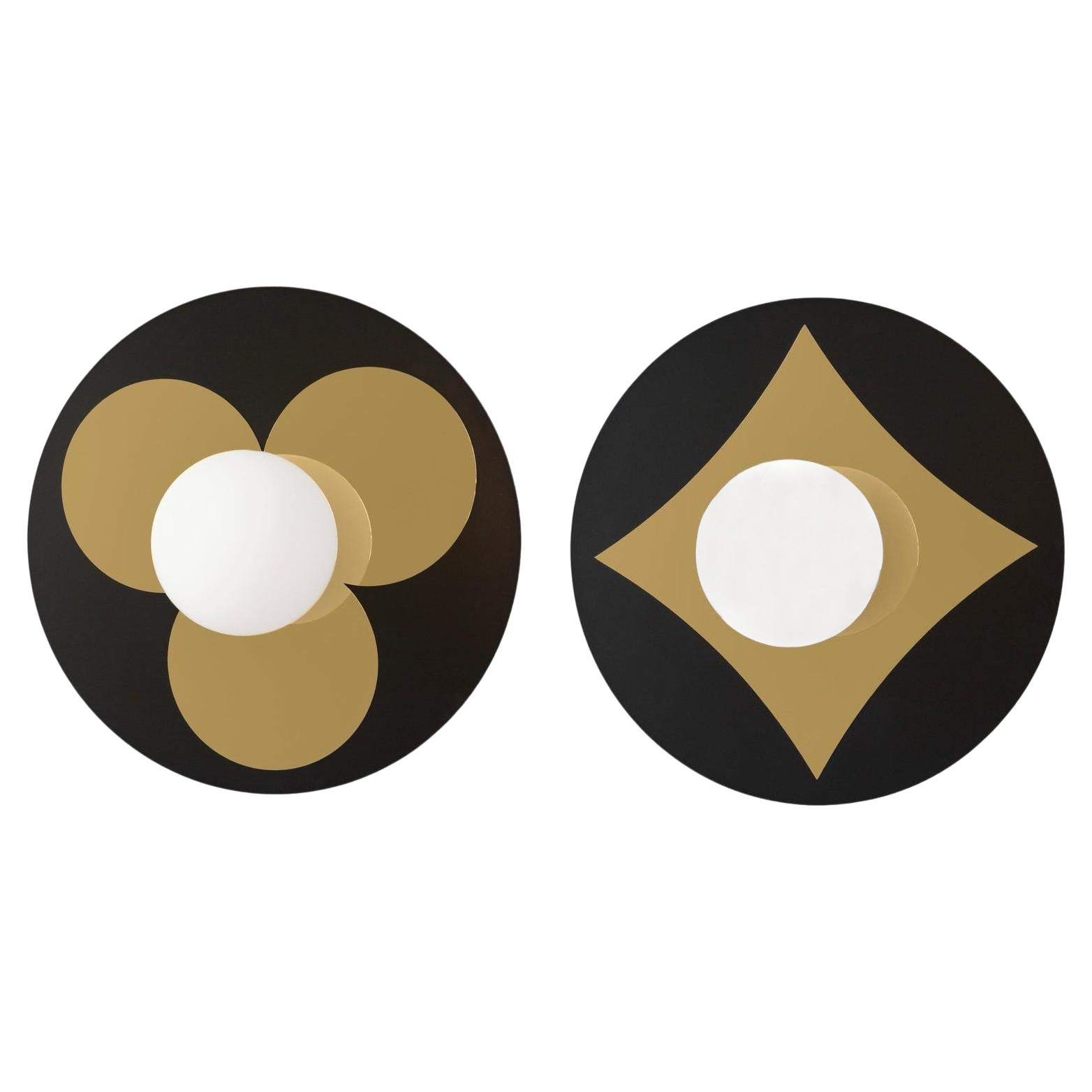 Set aus 2 Nickel-Wandleuchten aus Venedig von Magic Circus Editions im Angebot