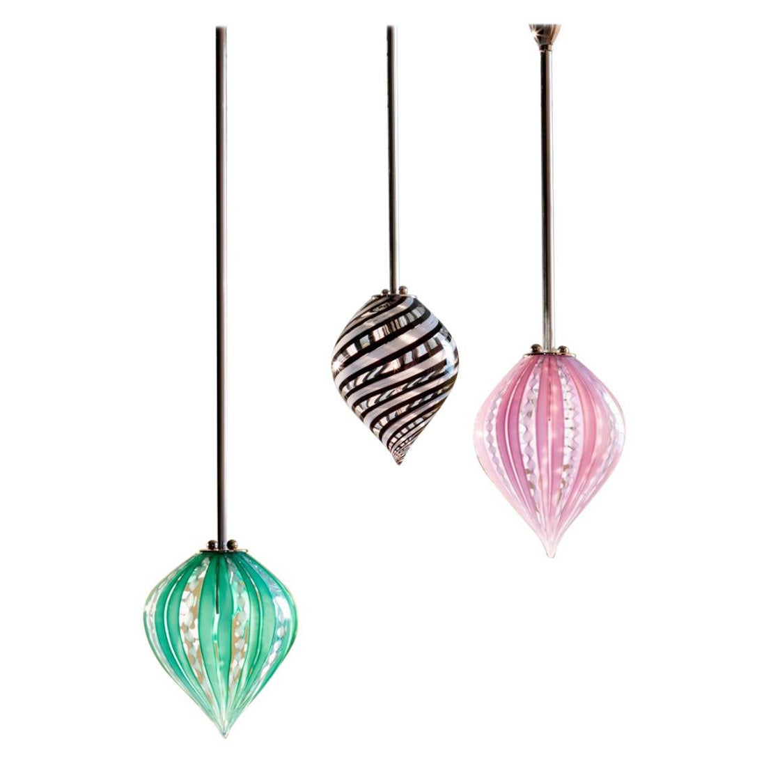 Set of 3 Balloon Pendant Light by Magic Circus Editions For Sale