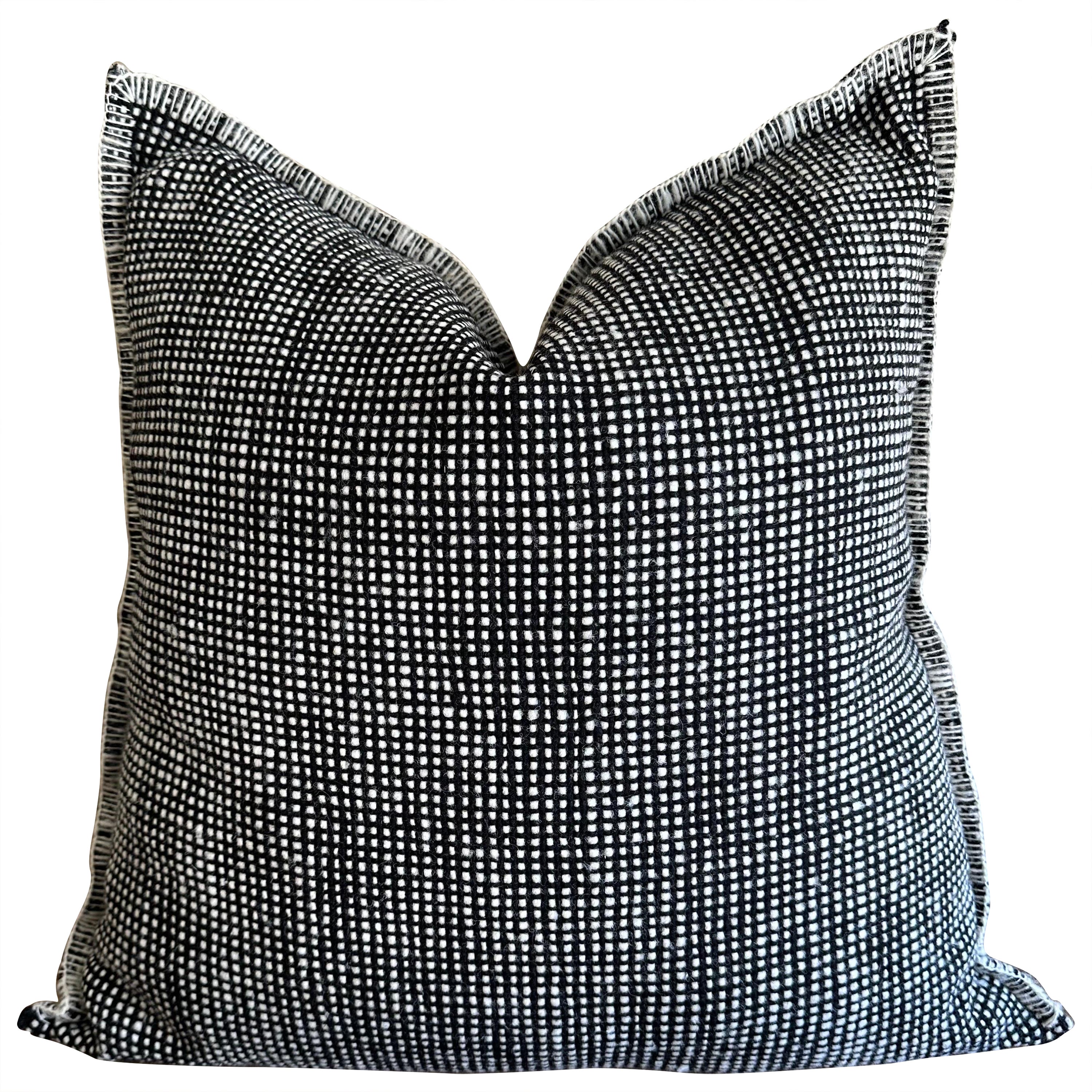 Billy Hand Made Wool Accent Pillow For Sale