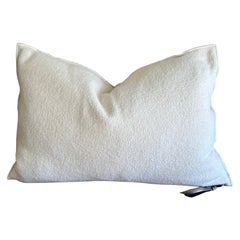 Bouclette French Wool Accent Pillow with Down Feather Insert