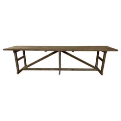 Long Industrial Country Style Work Table or Kitchen Island