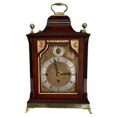 Antique Georgian Style Musical Clock, Chiming on 8 Bells, 19th Century