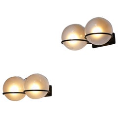 Pair of Italian Sconces Model 237/2 by Gino Sarfatti for Arteluce 50s Wall Lamp