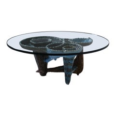 Used Sculptural Ceramic Coffee Table by Rolando Hettner, Italy, 1950s