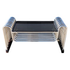 Tubular Coffee Table - 316 For Sale on 1stDibs  tubular steel coffee  table, tubular chrome coffee table, tubular table