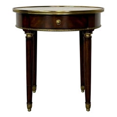 Mahogany Bouilotte Table, End or Side Table, Theodore Alexander