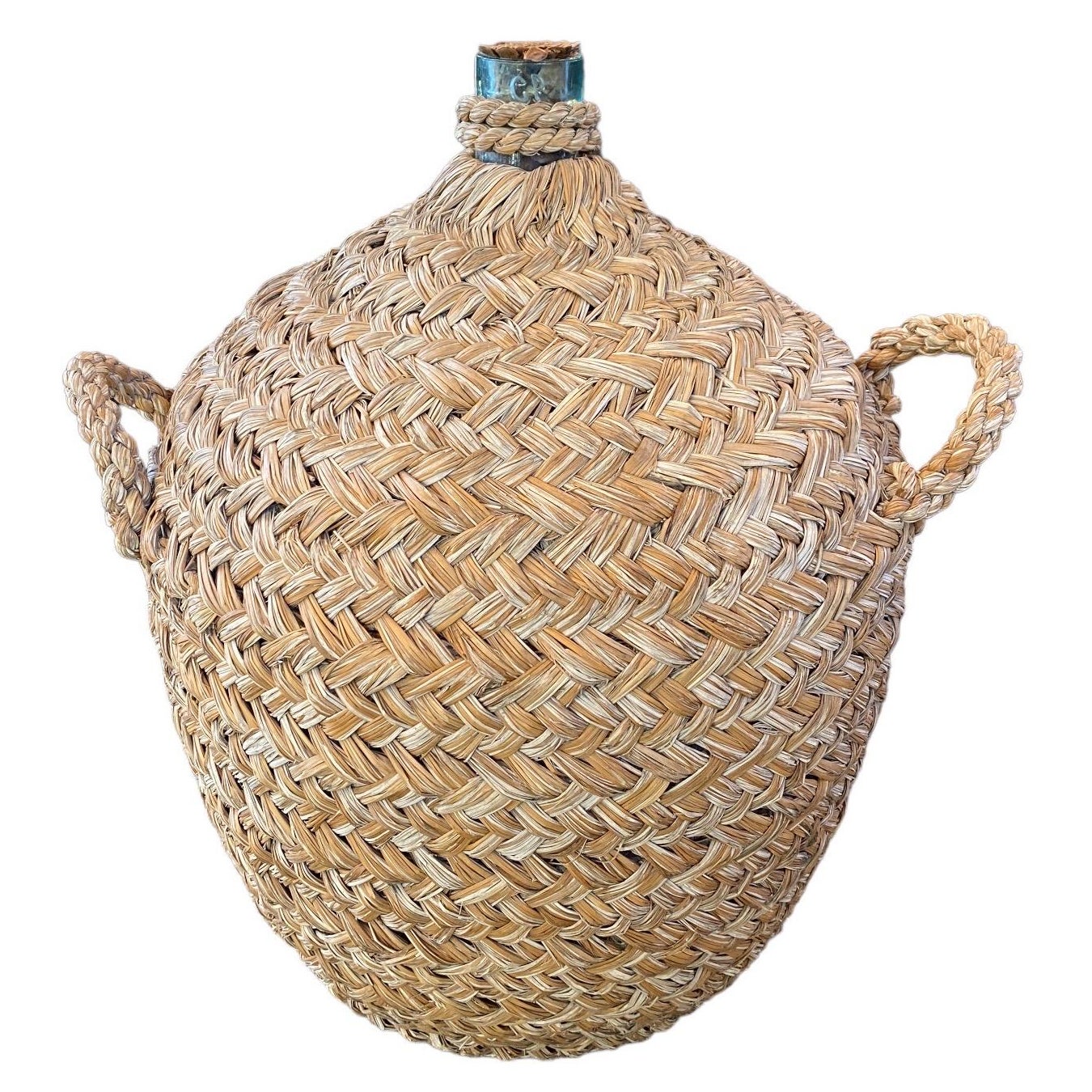 Italian Woven Seagrass Wine Bottle