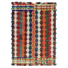 Persischer Kelim mit mehrfarbigen Streifen und Diamanten von Teppich & Kilim