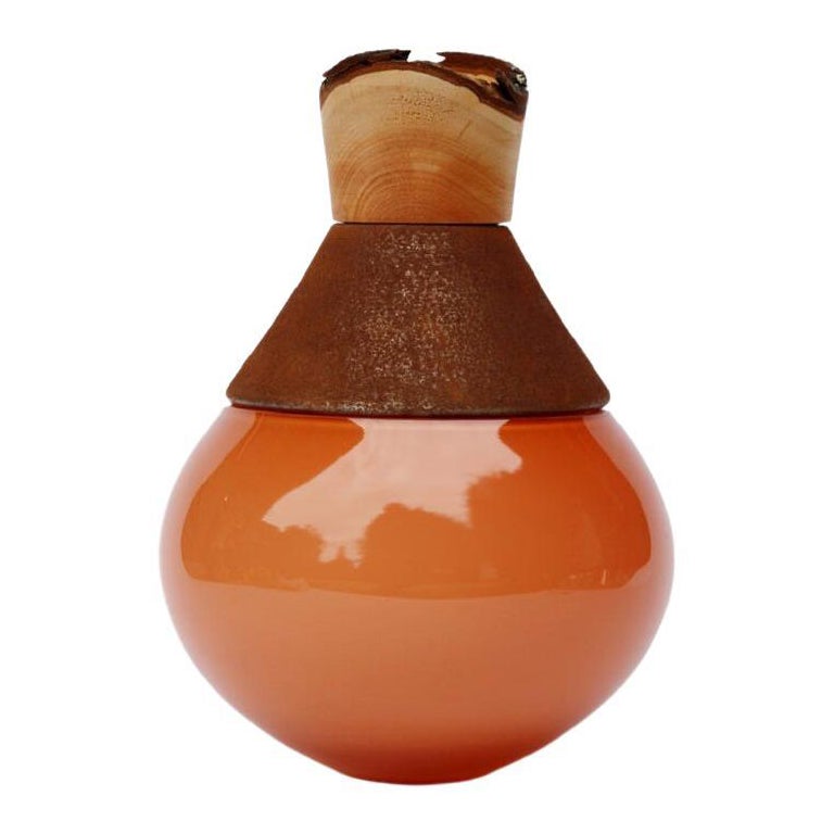Small Candy Apricot India Vessel II, Pia Wüstenberg For Sale
