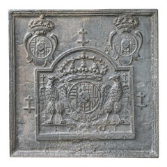 Antique French 'Arms of Lorraine' Fireback, 17th Century