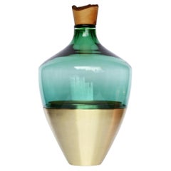 Grand vase d'Inde vert bleu II, Pia Wüstenberg