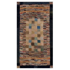 Tapis américain tressé ancien 2''9x5''0 