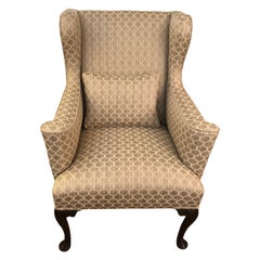 Elegant Vintage Wingback Upholstered Chair