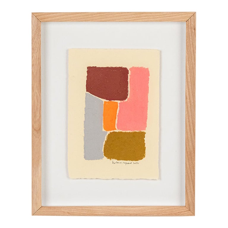 Pittura ad olio astratta dell'artista francese Hortense Reynaud