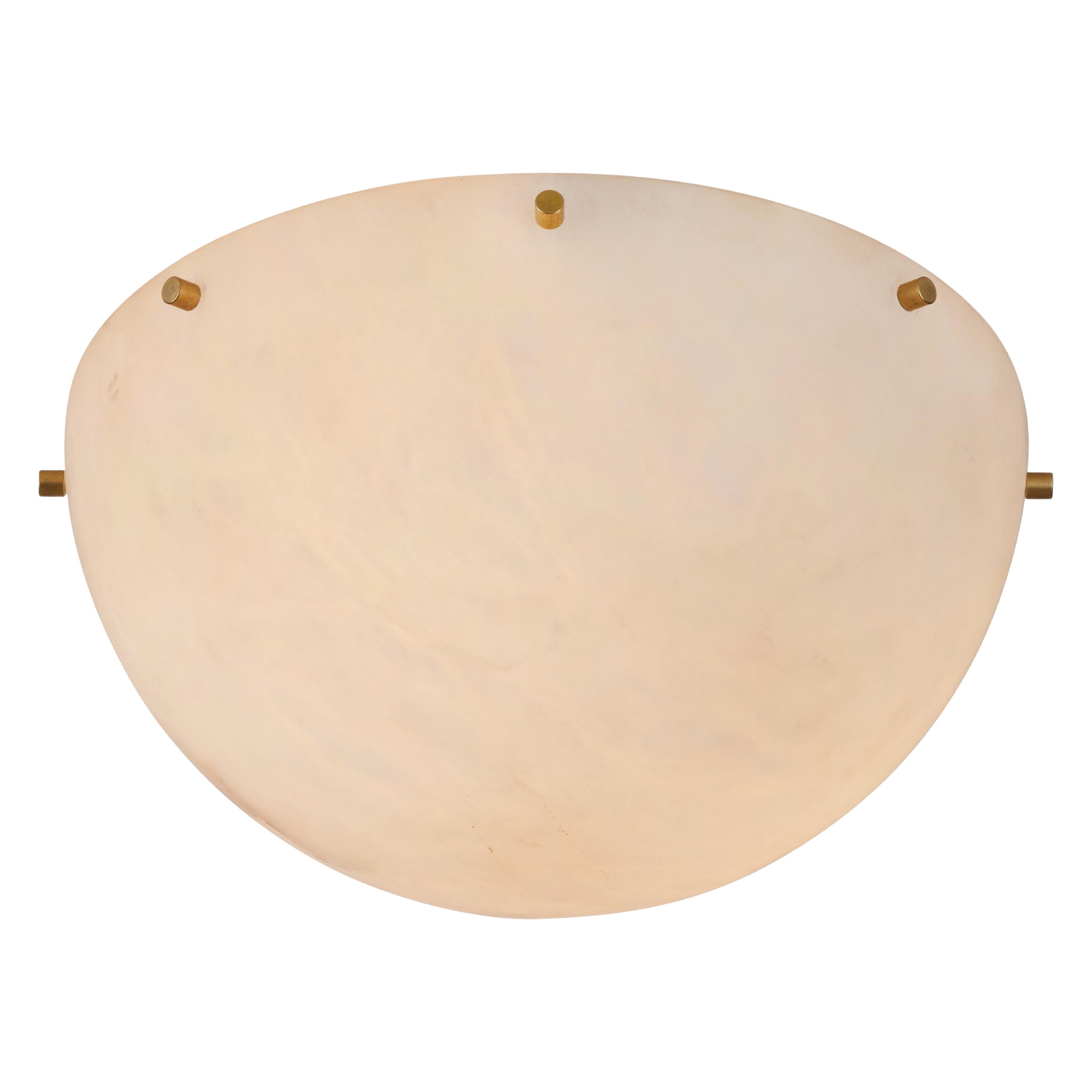Lampada da soffitto o da parete in alabastro 'Moon 8' di Denis De La Mesiere