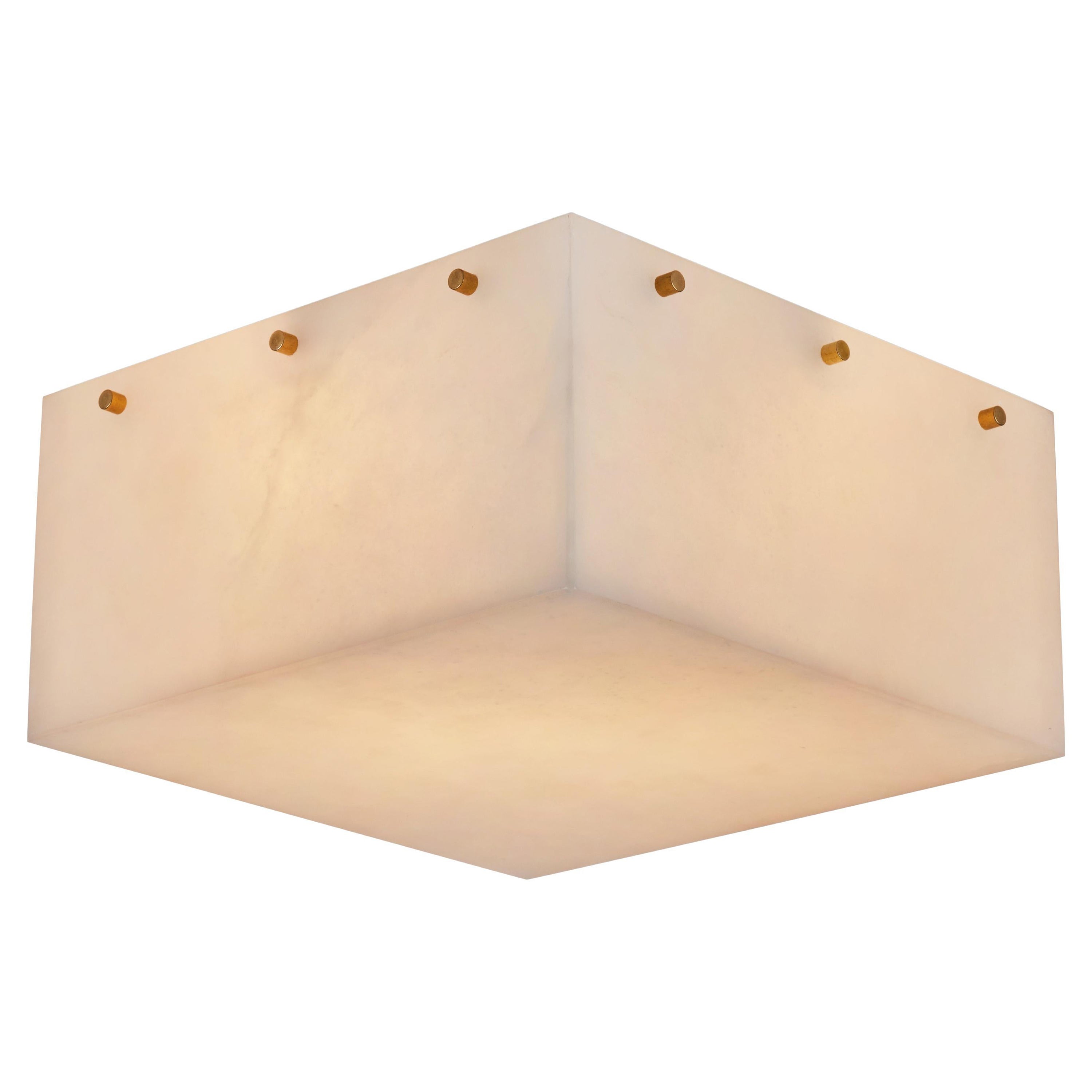 'Titan 12' Alabaster Wall or Ceiling Lamp by Denis De La Mesiere