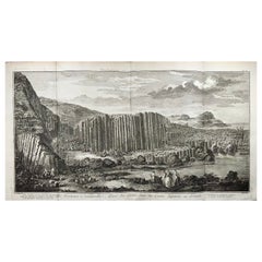 1757 Riesen''s Causeway, Antrim, Irland, großes Panorama, 68,5 cm, Irland
