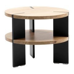 De Sede Round Wood Side Table by Stephan Hürlemann