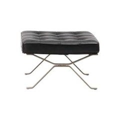 RH-301 Bauhaus Leather Tufted Footstool by Robert Haussmann for De Sede