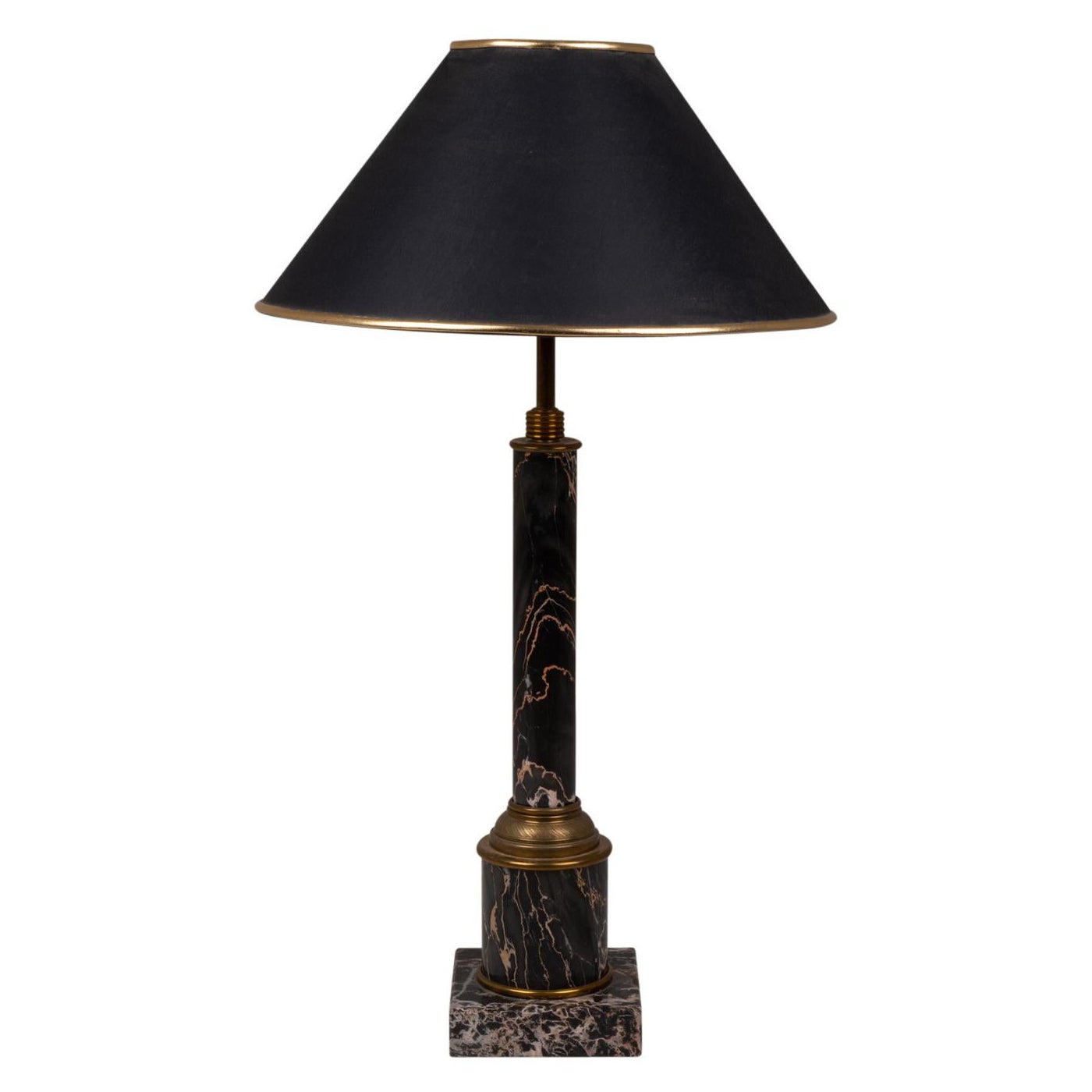 Lamp in Marble Style Empire, circa 1950 For Sale