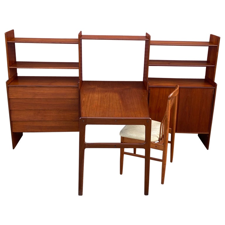 Danish Modular Desk/ Shelf System For Sale at 1stDibs