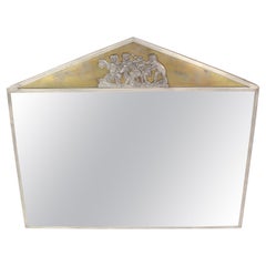 Used Unique Swedish Grace Pewter and Brass Mirror by C.G. Råström, 1928