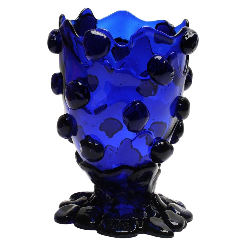 Contemporary Gaetano Pesce Nugget L Vase Resin Clear Blue