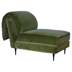 Casquet Mini in Olive Green Velvet Daybed