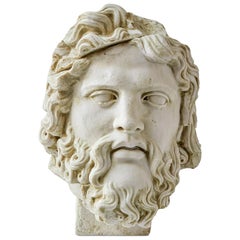 Sculpture de buste de Zeus par Lagu