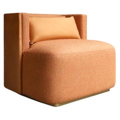 Fauteuil Papillonne moutarde de Lagu