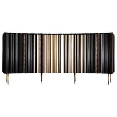 Frame Long Curved Sideboard by Luis Pons