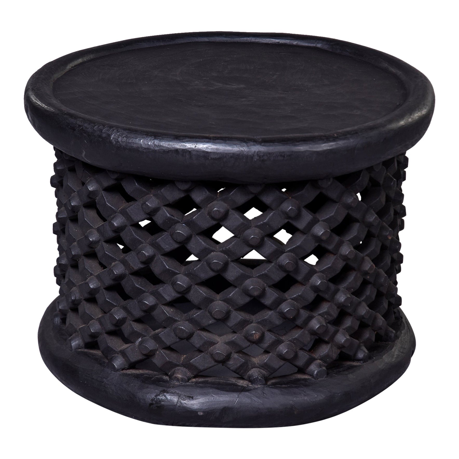 Vintage Hand Carved African Bamileke Stool or Table from Cameroon
