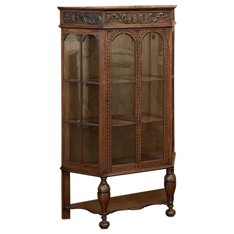 Petite ~ 1stDibs Curio Cabinet Antique Dutch at Vitrine For Neoclassical Sale