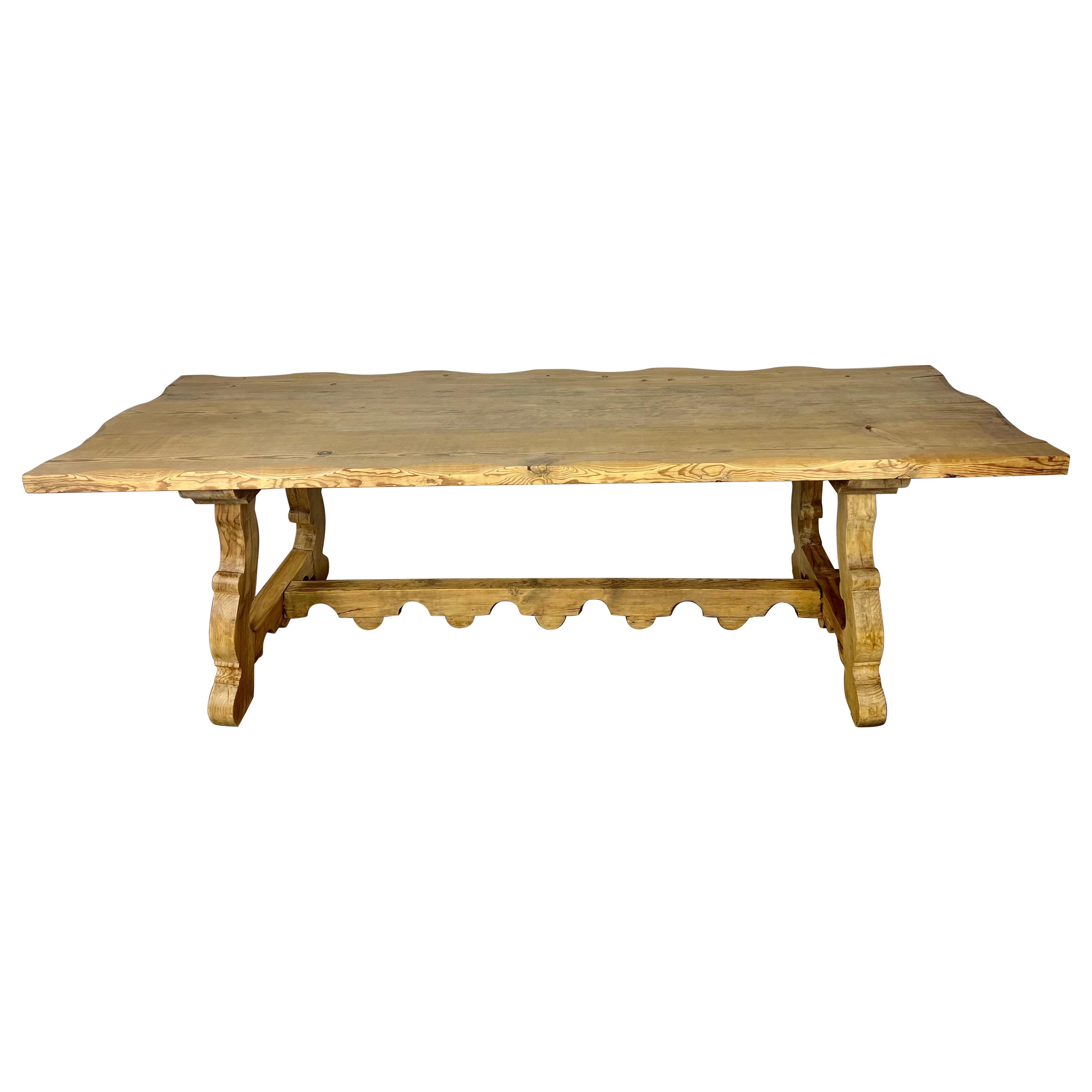 19th Century Spanish Trestle Style Table