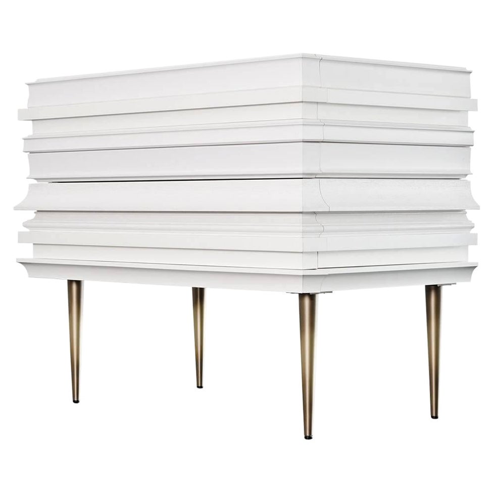 Luis Pons, Frame Nightstand White For Sale