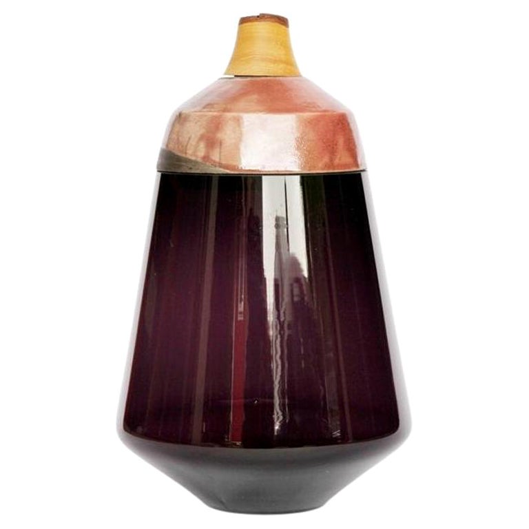 Purple and Rose Ruby Stacking Vessel, Pia Wüstenberg For Sale