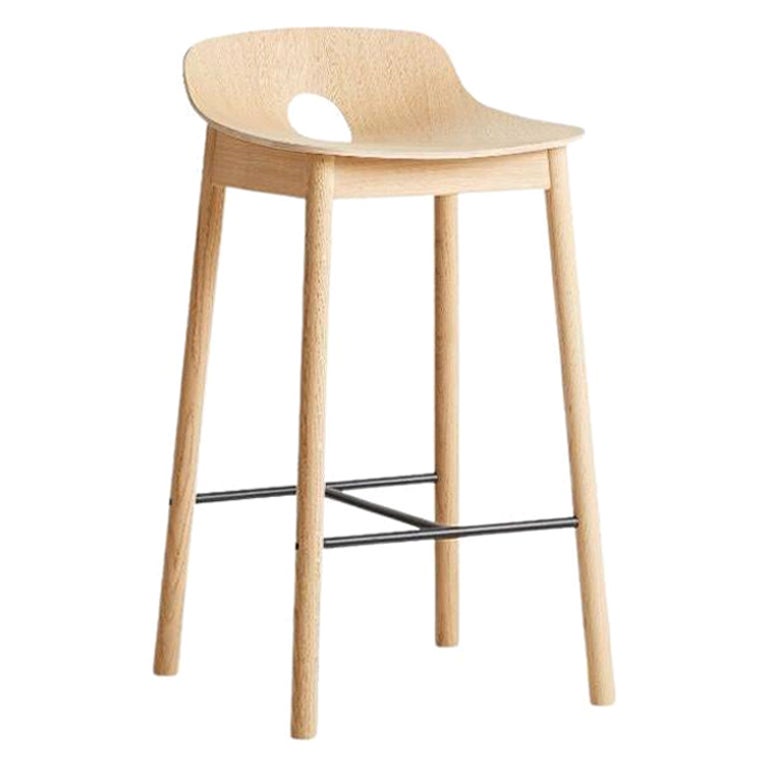 White Oak Mono Counter Chair by Kasper Nyman For Sale