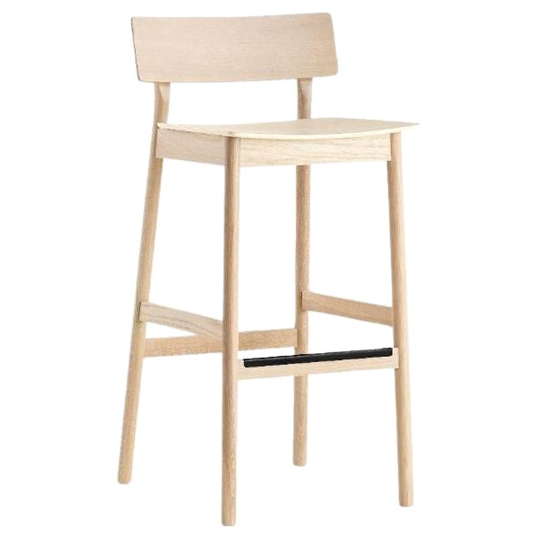 Pause White Bar Stool 2.0 by Kasper Nyman For Sale