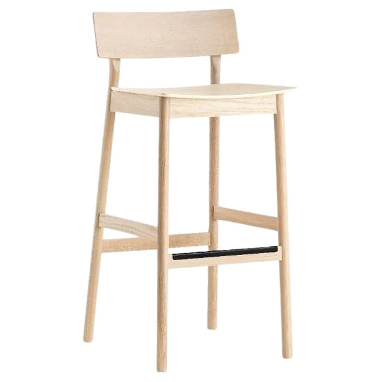 Pause White Bar Stool 2.0 by Kasper Nyman