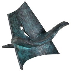 Miniature Bronze Angel Chair by Wendell Castle