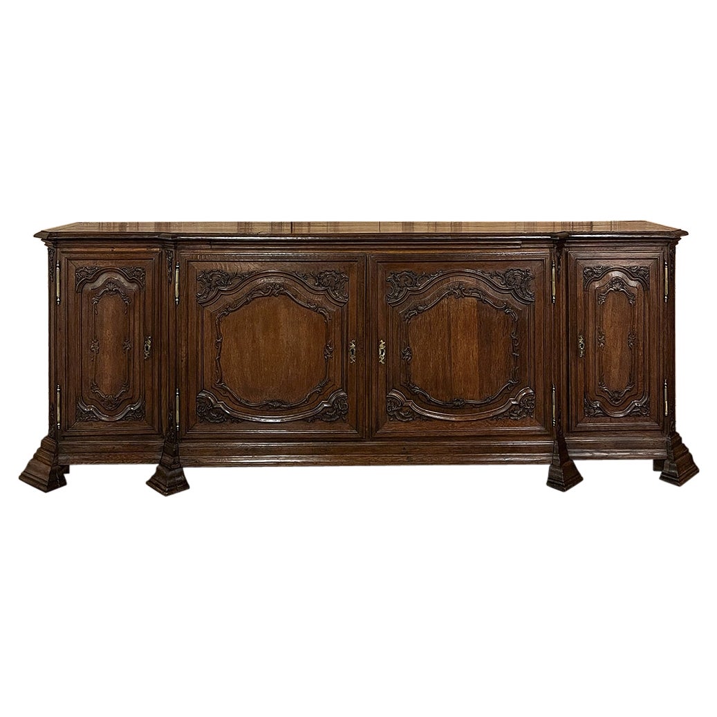Grand 18th Century French Louis XIV Step-Front Buffet For Sale